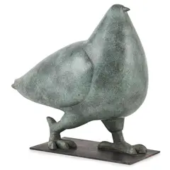 WALKING PIGEON by Shona Kinloch, bronze, sold Apr 2021