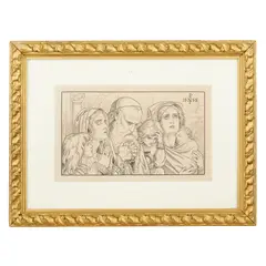 FAMILY AT PRAYER by Joseph Noel Paton, sold Nov 2020