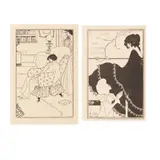 Aubrey Vincent Beardsley, TWO PRINTED BOOKPLATE DESIGNS, PROOF COPIES