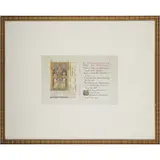 Caroline Agnes Burras, ARTS & CRAFTS ILLUMINATED SHEET, CIRCA 1910, 1910, gold paint on vellum