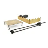 Charles Francis Annesley Voysey, ARTS & CRAFTS BRASS FIRE IRON, CIRCA 1900