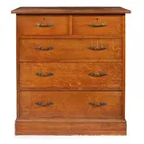 Arthur W. Simpson, ARTS & CRAFTS OAK CHEST OF DRAWERS, CIRCA 1900