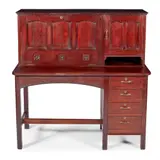 Arthur W. Simpson, ARTS & CRAFTS MAHOGANY WRITING DESK, CIRCA 1900