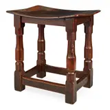Robert 'Mouseman' Thompson, EARLY OAK STOOL, CIRCA 1930