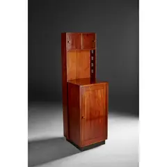 Charles Rennie Mackintosh, INLAID MAHOGANY BEDSIDE CABINET, 1916, 1916