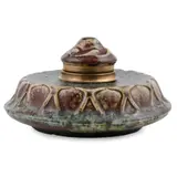 Pierre-Adrien Dalpayrat, HIGH-FIRED CERAMIC INKWELL, CIRCA 1900
