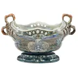 J.W. Mijnlieff, ART NOUVEAU TWIN-HANDLED JARDINIÈRE, CIRCA 1900, 1900, painted and glazed earthenware