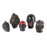 Bernhard Bloch, GROUP OF TERRACOTTA COVERED TOBACCO JARS, CIRCA 1900, 1900
