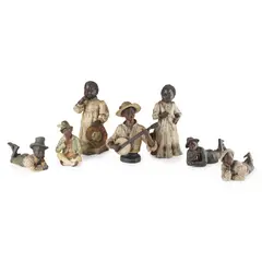 Johann Maresch, GROUP OF TERRACOTTA FIGURES, CIRCA 1900, 1900