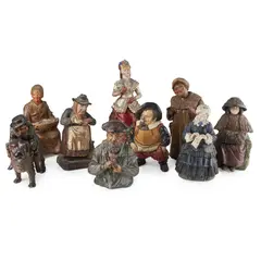 Bernhard Bloch, GROUP OF AUSTRIAN TERRACOTTA TOBACCO JARS, CIRCA 1900, 1900