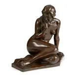 Benno Schotz, RECLINING NUDE, bronze