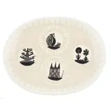 Scottie Wilson, PAINTED PLATE, CIRCA 1960