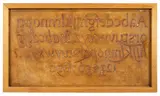 Eric Gill, Two Alphabet Calligraphic Moulds