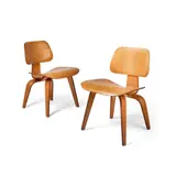 Charles and Ray Eames, Pair of DCW Chairs, c.1950, 1950, plywood