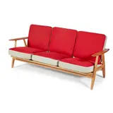 Sofa, designed 1954 by Hans J. Wegner, 1954, teak, sold Oct 2020
