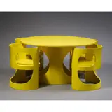 Arne Jacobsen, 'Pre Pop' Dining Set, circa 1969, 1969, birch and painted plywood