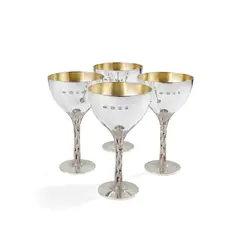 Christopher Lawrence, Set of four wine goblets, 1973, 1973