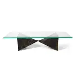Coffee Table, c.1970 by Paul Evans, 1970, welded and enamelled steel and glass, sold Oct 2020