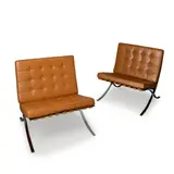 Ludwig Mies van der Rohe, Pair of Barcelona Chairs