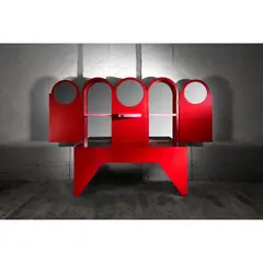 Charles Holland, Heavenly Mansions, 2019, 2019, display cabinet in plywood, MDF
