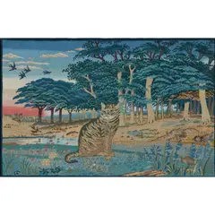 May Morris, 'THE HUNTER AT BAY' EMBROIDERED PANEL, 1935, 1935