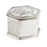 Omar Ramsden, ARTS & CRAFTS SILVER BOX, LONDON 1910, 1910
