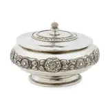 Omar Ramsden, ARTS & CRAFTS SILVER BOWL AND COVER, LONDON 1934, 1934
