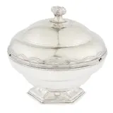 Edward Spencer, ARTS & CRAFTS SILVER-PLATED BOWL & COVER, CIRCA 1920, 1920