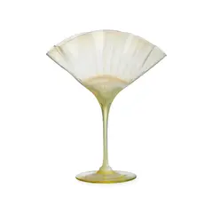 Harry James Powell, ENGLISH ART NOUVEAU OPALESCENT GLASS FAN-SHAPED VASE, CIRCA 1910, 1910