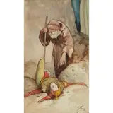 John Hassall, 'FALLEN JESTER', 1903, 1903