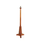 ARTS & CRAFTS OAK STANDARD LAMP BASE, DATED 1952 by Stanley Webb Davies, 1952, sold Apr 2020