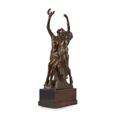 FIGURE GROUP, DATED 1934 by Ferdinand Victor Blundstone, 1934, bronze, sold Apr 2020