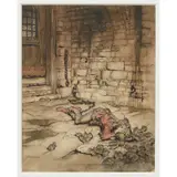 Arthur Rackham, 'YOUNG BECKIE', ORIGINAL ILLUSTRATION, CIRCA 1919, 1919