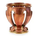 William Arthur Smith Benson, ARTS & CRAFTS BRASS AND COPPER FLOWER POT HOLDER, CIRCA 1890