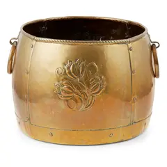 Hugh Wallis, ARTS & CRAFTS BRASS TWIN-HANDLED JARDINIÈRE, CIRCA 1910, 1910
