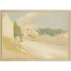 Norman Wilkinson, VILLAGE SCENE, 1910, 1910