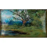Fleetwood Charles Varley, ARTS & CRAFTS ENAMEL PLAQUE, CIRCA 1900, 1900