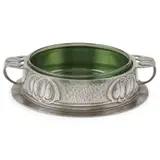 Archibald Knox, 'TUDRIC' PEWTER BUTTER DISH, CIRCA 1900