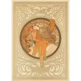 Alphonse Mucha, TÊTES BYZANTINES (BLONDE)