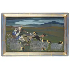 Olive Carleton Smyth, 'THE PIPES OF PAN', tempera on vellum