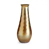 IRIDESCENT 'FAVRILE' GLASS VASE, CIRCA 1920 by Tiffany Studios, 1920, the amber glass covered in a gold iridescence, sold Apr 2020