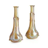 Loetz, PAIR OF IRIDESCENT GLASS VASES, CIRCA 1900