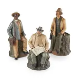 Bernhard Bloch, THREE FIGURAL COVERED TOBACCO JARS, CIRCA 1890, 1890