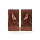 Robert 'Mouseman' Thompson, PAIR OF OAK BOOKENDS, 1930s