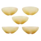 SET OF FIVE 'COQUILLES' GLASS WALL APPLIQUES/ SHADES, INTRODUCED 1924 by René Lalique, 1924, pale amber glass, sold Apr 2020