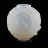 'FORMOSE' OPALESCENT GLASS VASE, INTRODUCED 1924 by René Lalique, 1924, sold Apr 2020