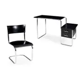 Marcel Breuer, B91 DESK, 1930S, patinated wood and wood and chrome-plated tubular steel