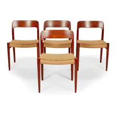 Niels Møller, TEAK DINING SUITE, DESIGNED 1954, 1954