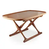 Poul Hundevad, 'GULDHOJ' FOLDING STOOL/TABLE, 1960s