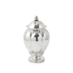 Georg Jensen, CANISTER AND COVER, MODEL 15, CIRCA 1920, 1920, 830 standard silver
